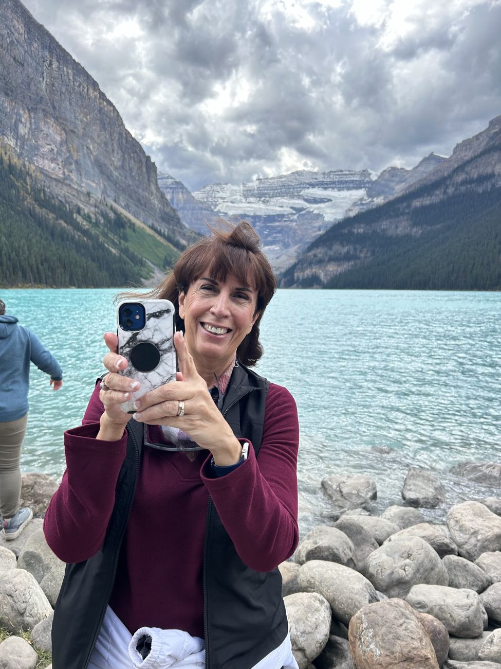 Mary Beth at Lake Louise